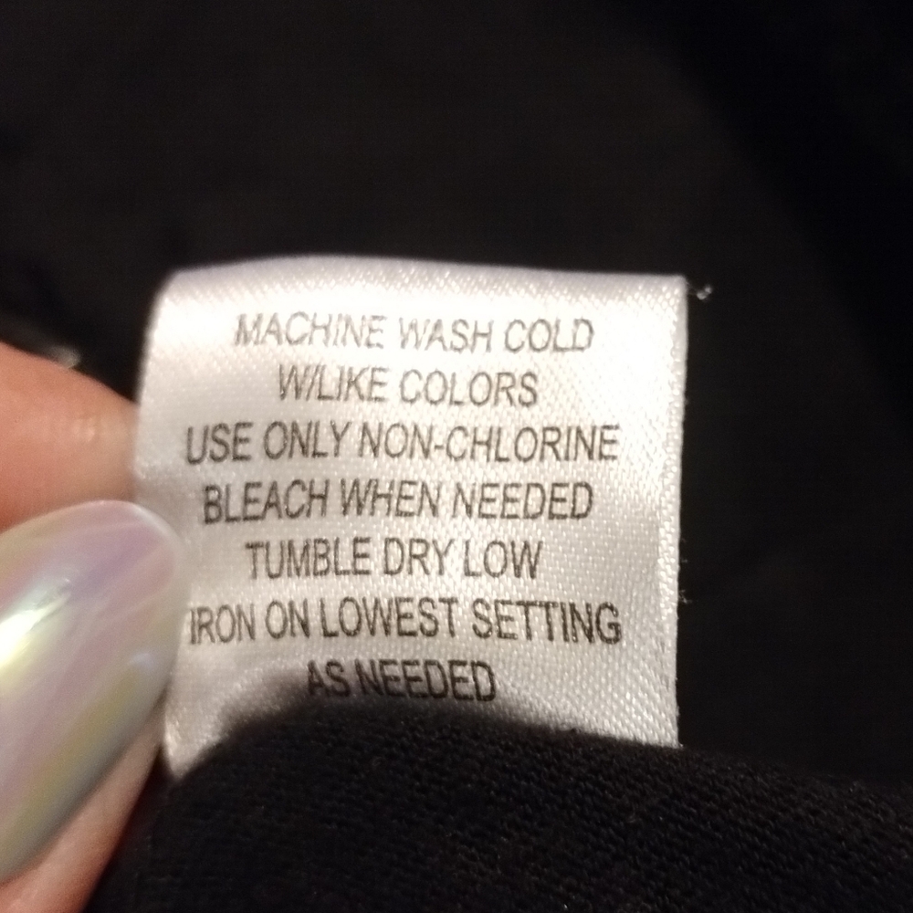 Energie Black Ruffle Trim Peplum Tee -size  Medium - Picture 7 of 16